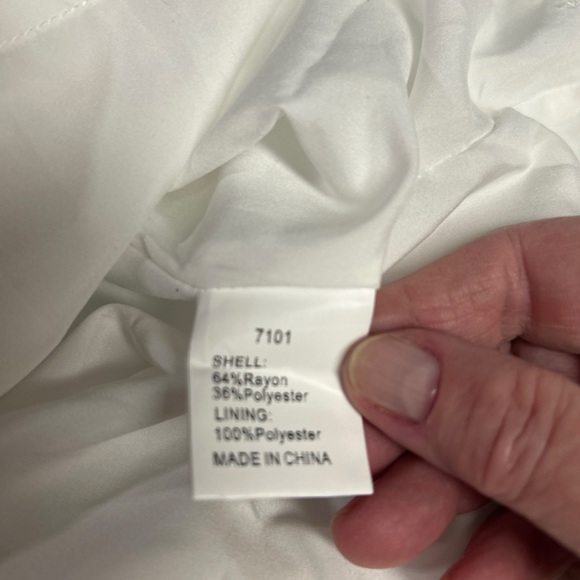 White Ruffled Mini Dress - Picture 4 of 4